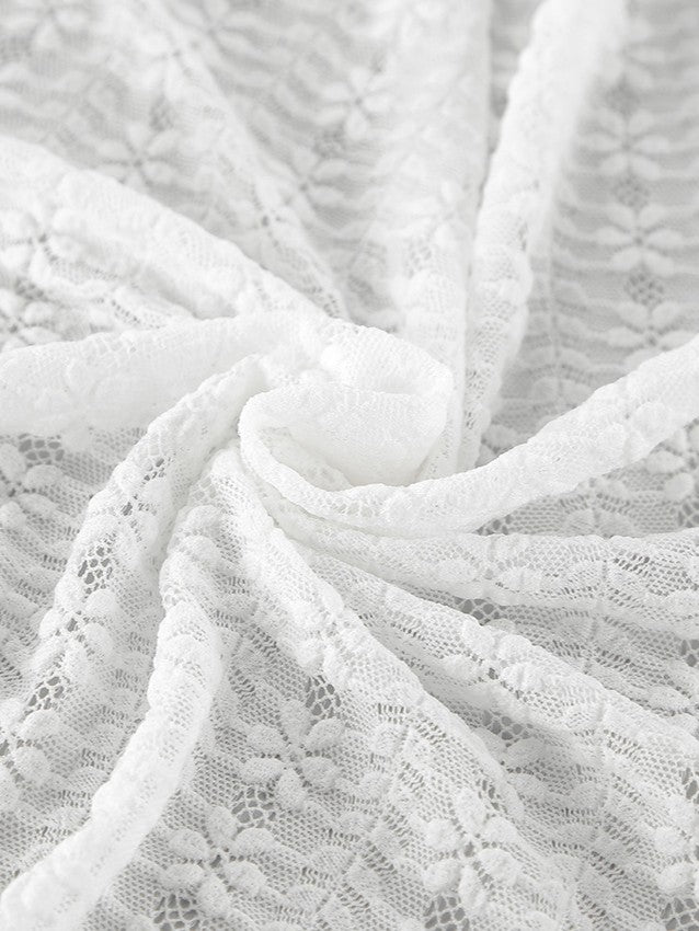 総レースカシュクールトップス