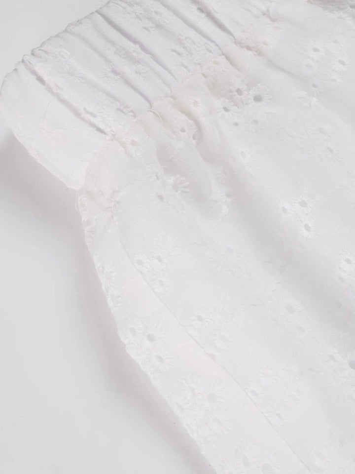 カットワークレースイージーパンツ