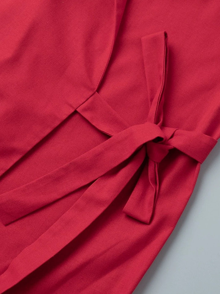 オープンカラーラップロングジャケット