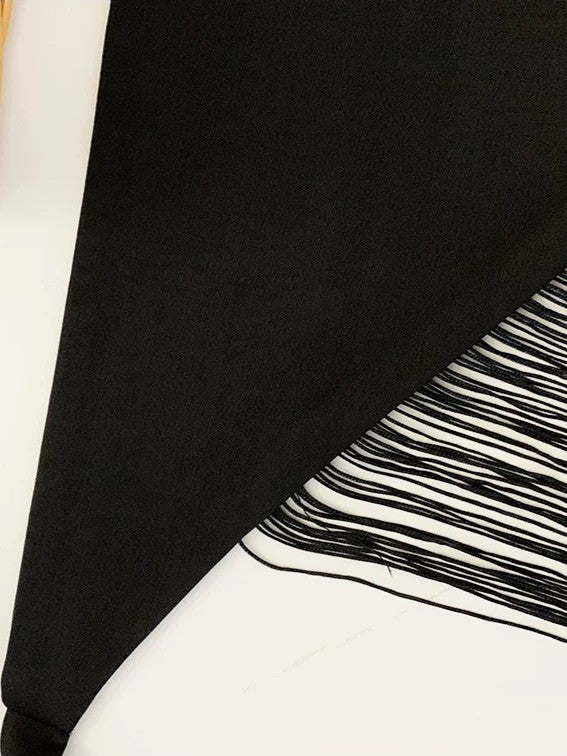 フリンジラップスカーフ