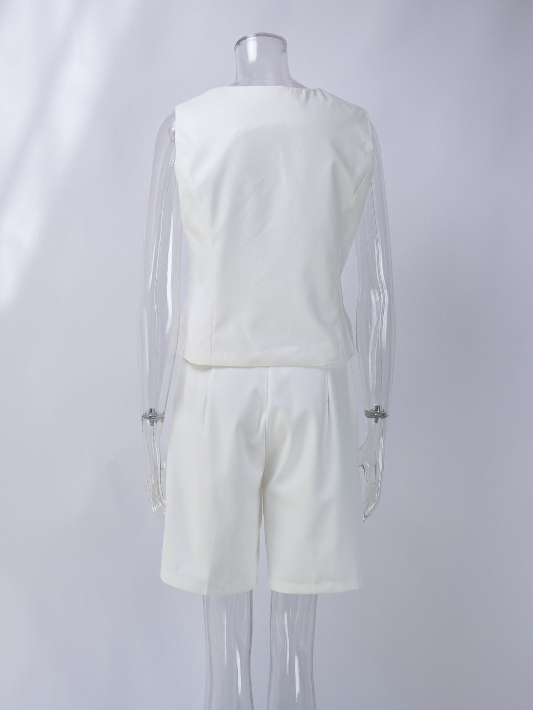 クラシカルベストバミューダパンツセットアップ