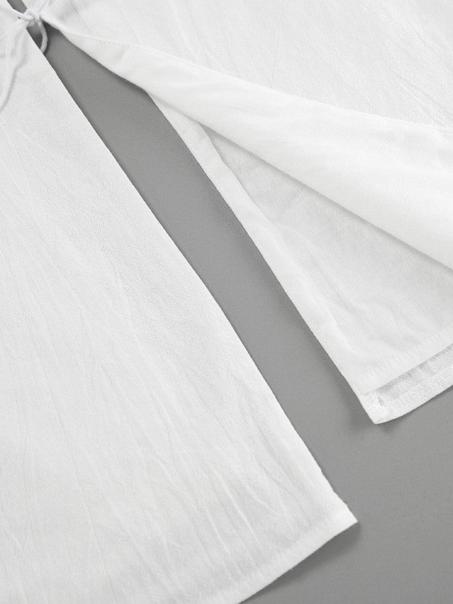 レースアップホルターネックショーツセット