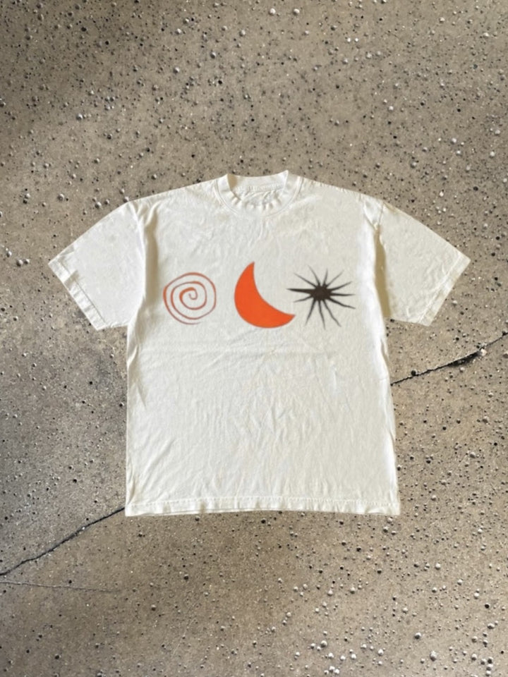 Sun MoonプリントTシャツ