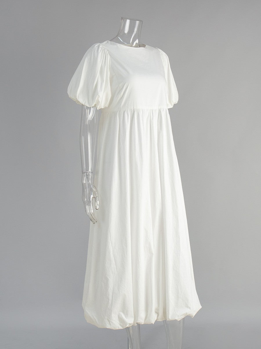 コットンギャザーバルーンワンピース