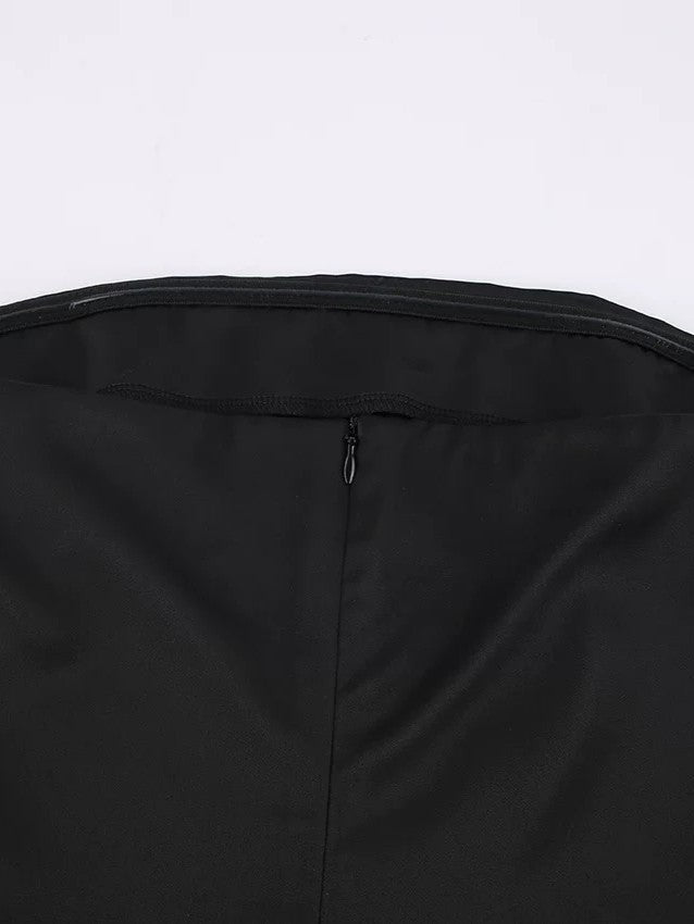 サテンポケット付きワンピース