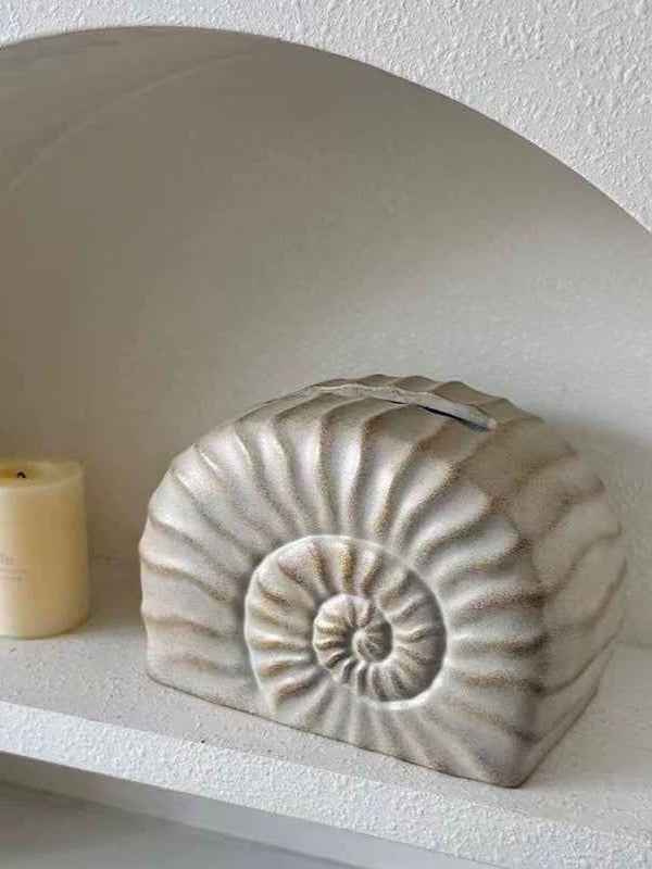 Ammonite オブジェクトティッシュケースホルダー