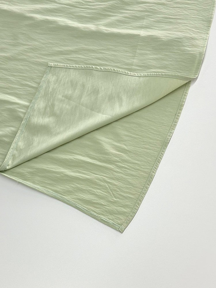 ショルダーウエストリボンスリットワンピース