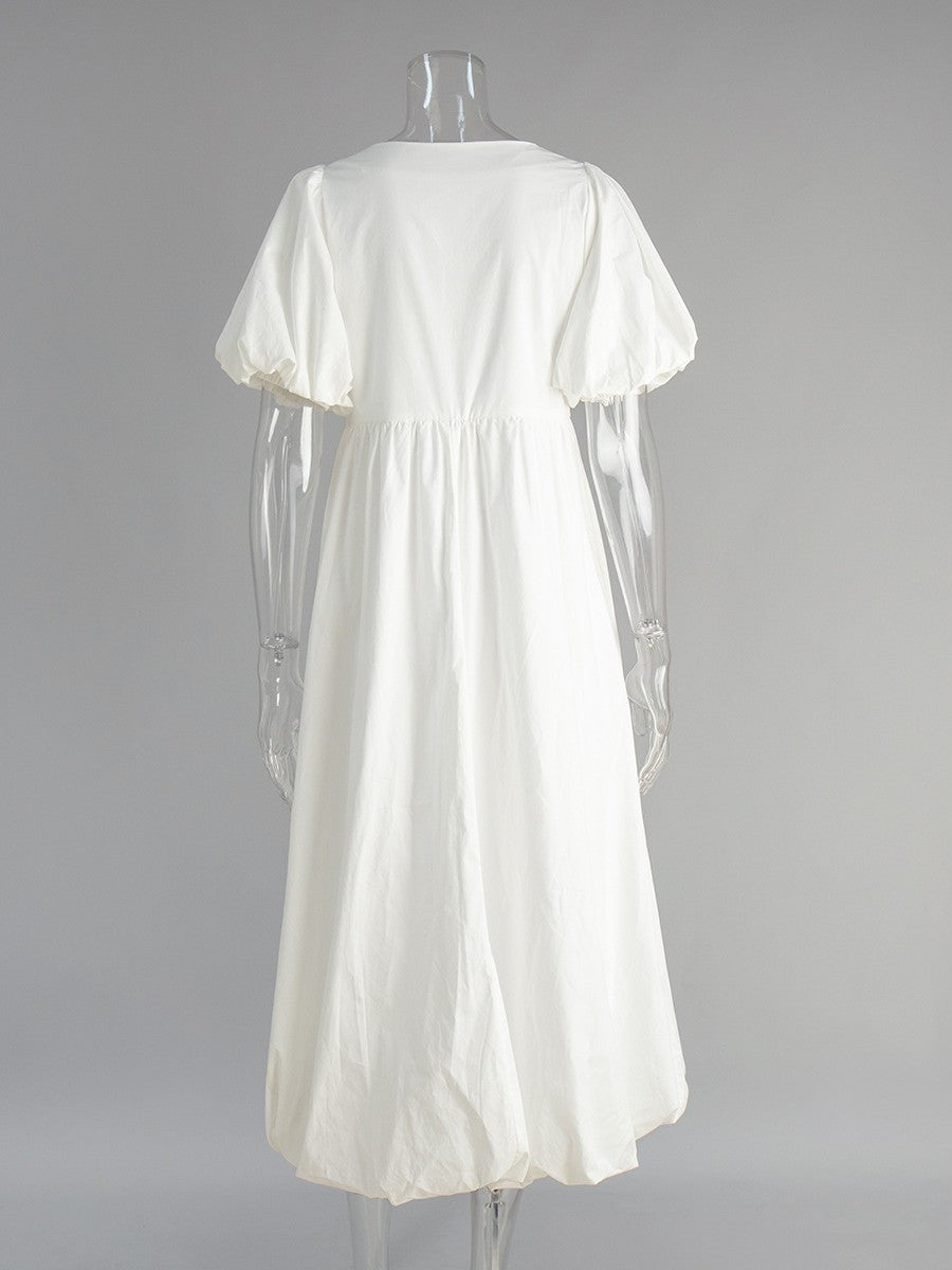 コットンギャザーバルーンワンピース