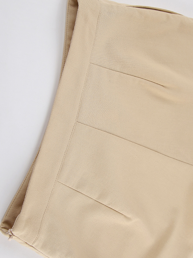 リネンブレンドスリーブレスジャケットショーツセット