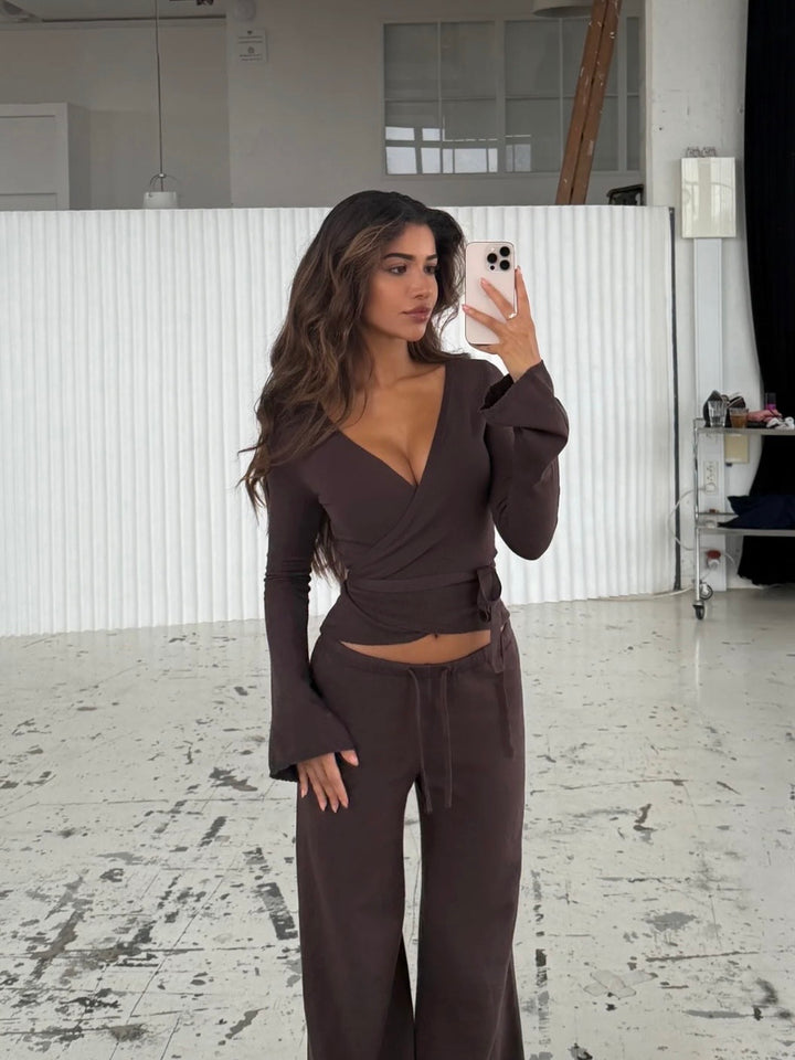 2ピース ラップニットセットアップ