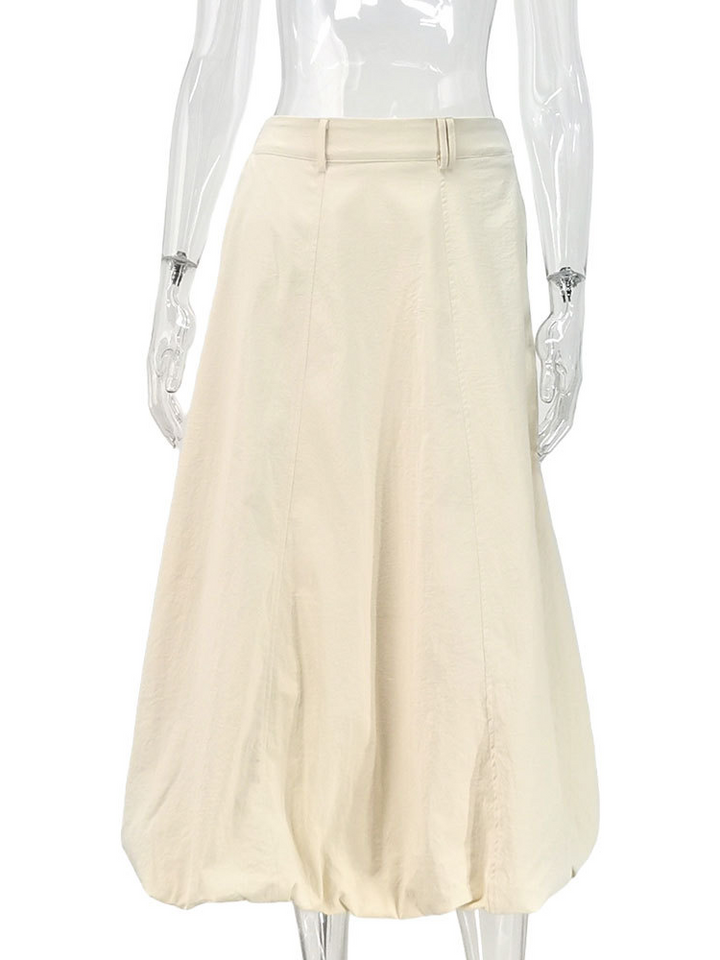 バルーンシルエットミディスカート