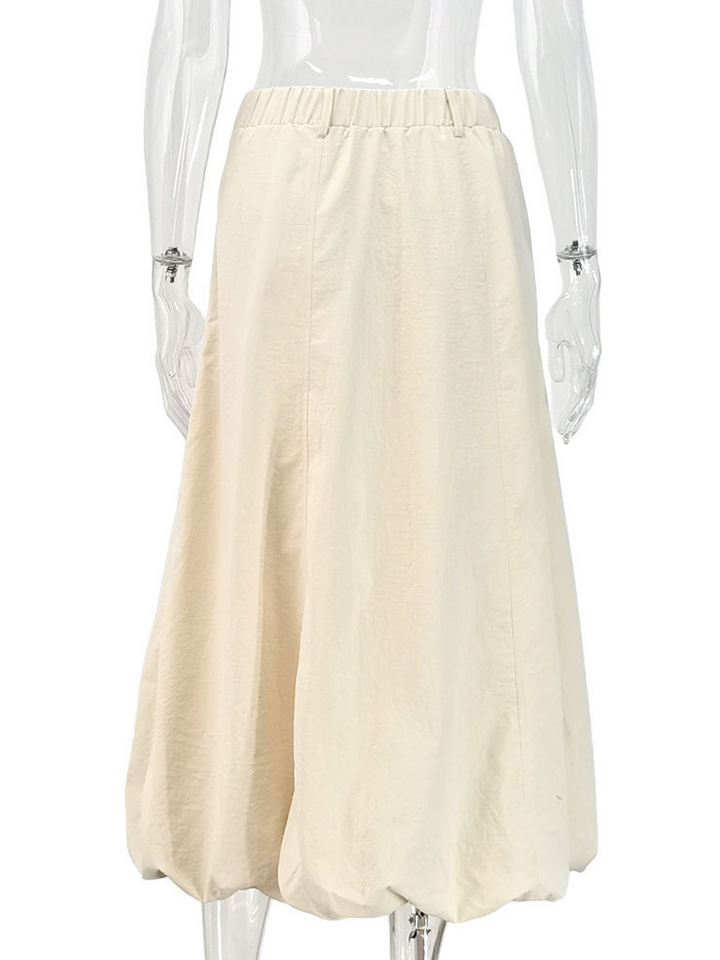 バルーンシルエットミディスカート