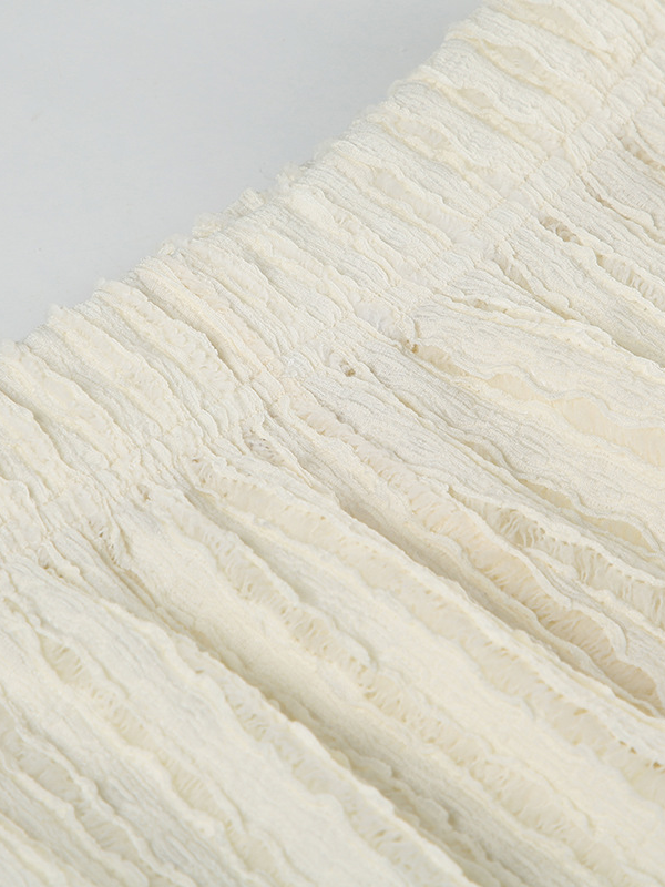 ストライプシアーテクスチャーリラックスパンツ