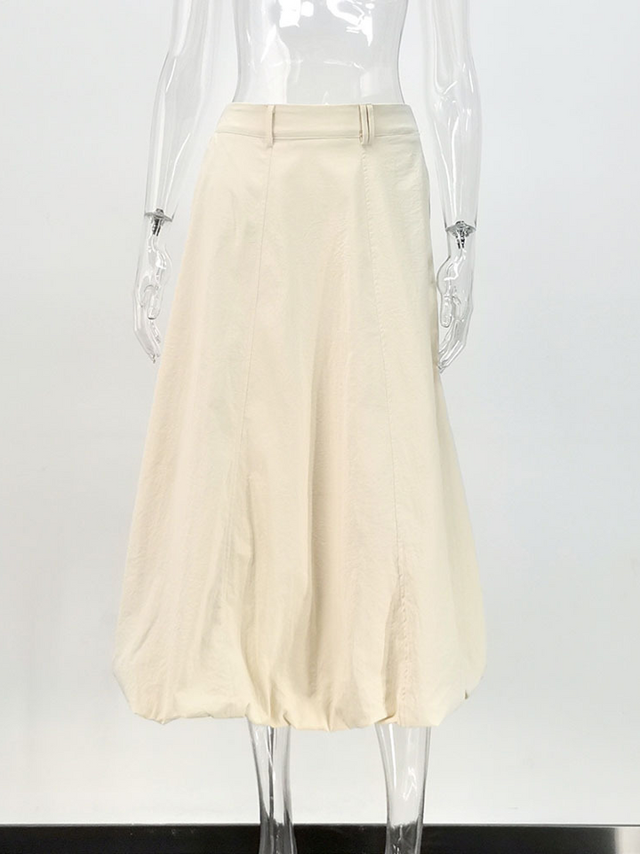 バルーンシルエットミディスカート