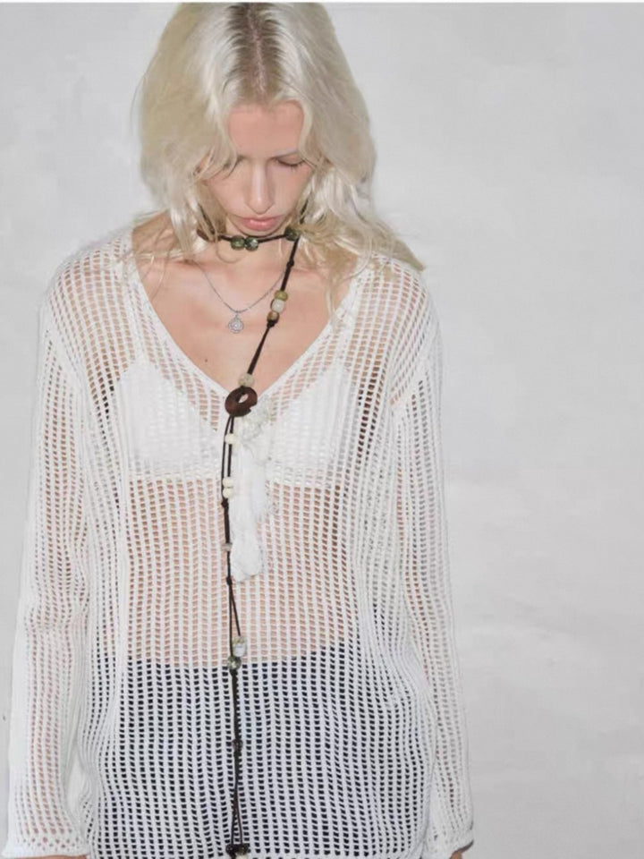 ビーズ付きベルト