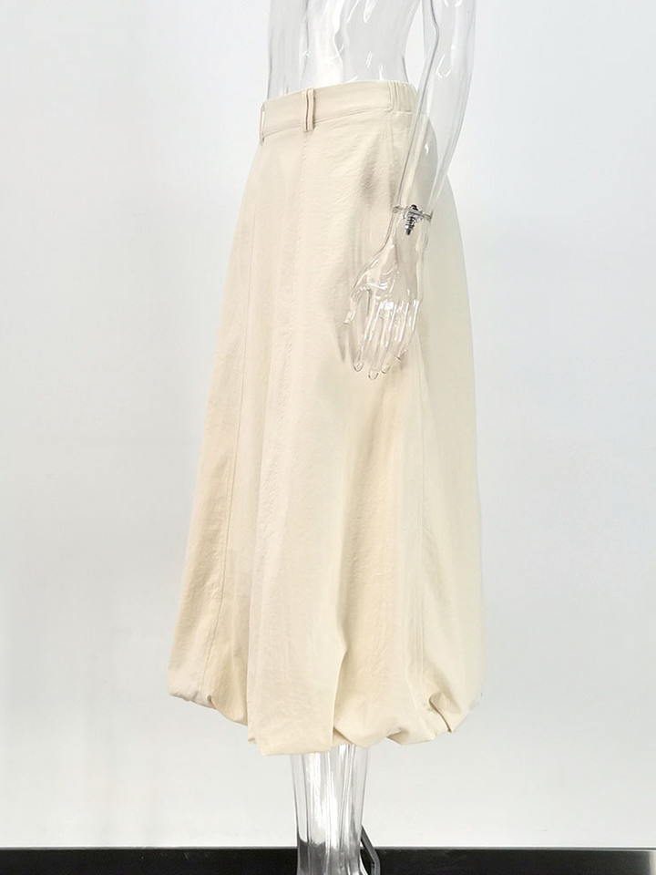 バルーンシルエットミディスカート