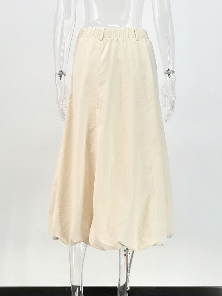 バルーンシルエットミディスカート