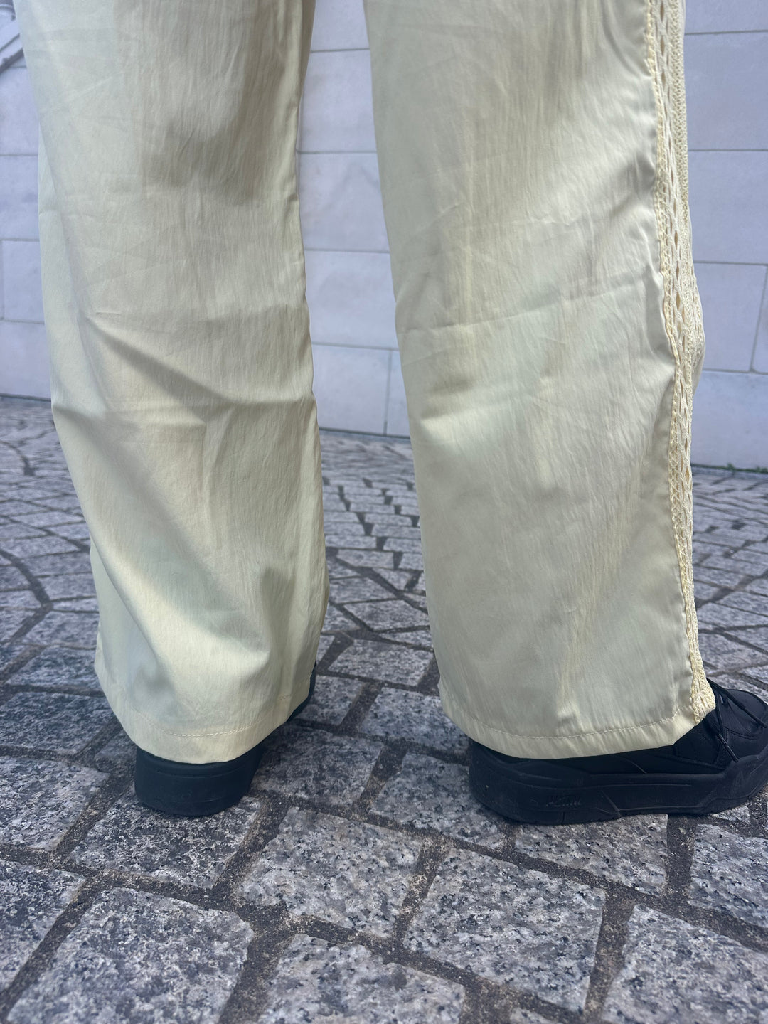 サイドレースシャーベットパンツ【アウトレット】(即納)