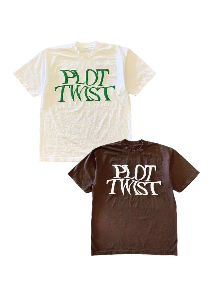 PLOT TWIST プリントTシャツ