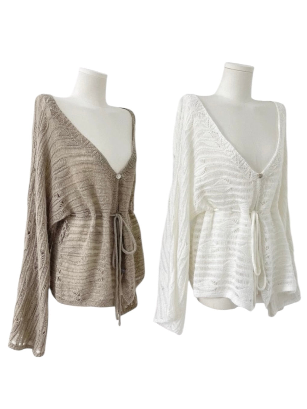 モヘアクロシェニットチュニック