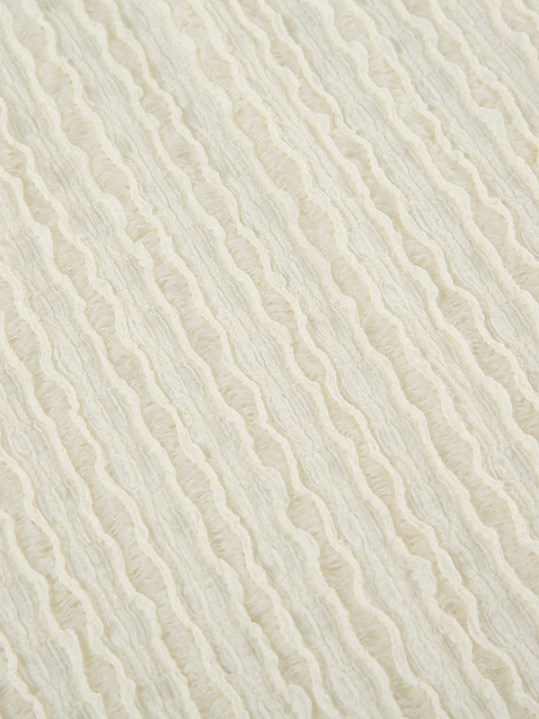 ストライプシアーテクスチャーリラックスパンツ