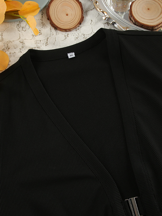 フィンガーホールカーディガン3ピースセット