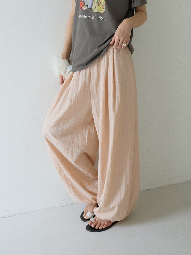 バンブーテクスチャーバルーンパンツ