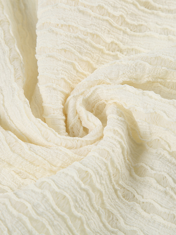 ストライプシアーテクスチャーリラックスパンツ