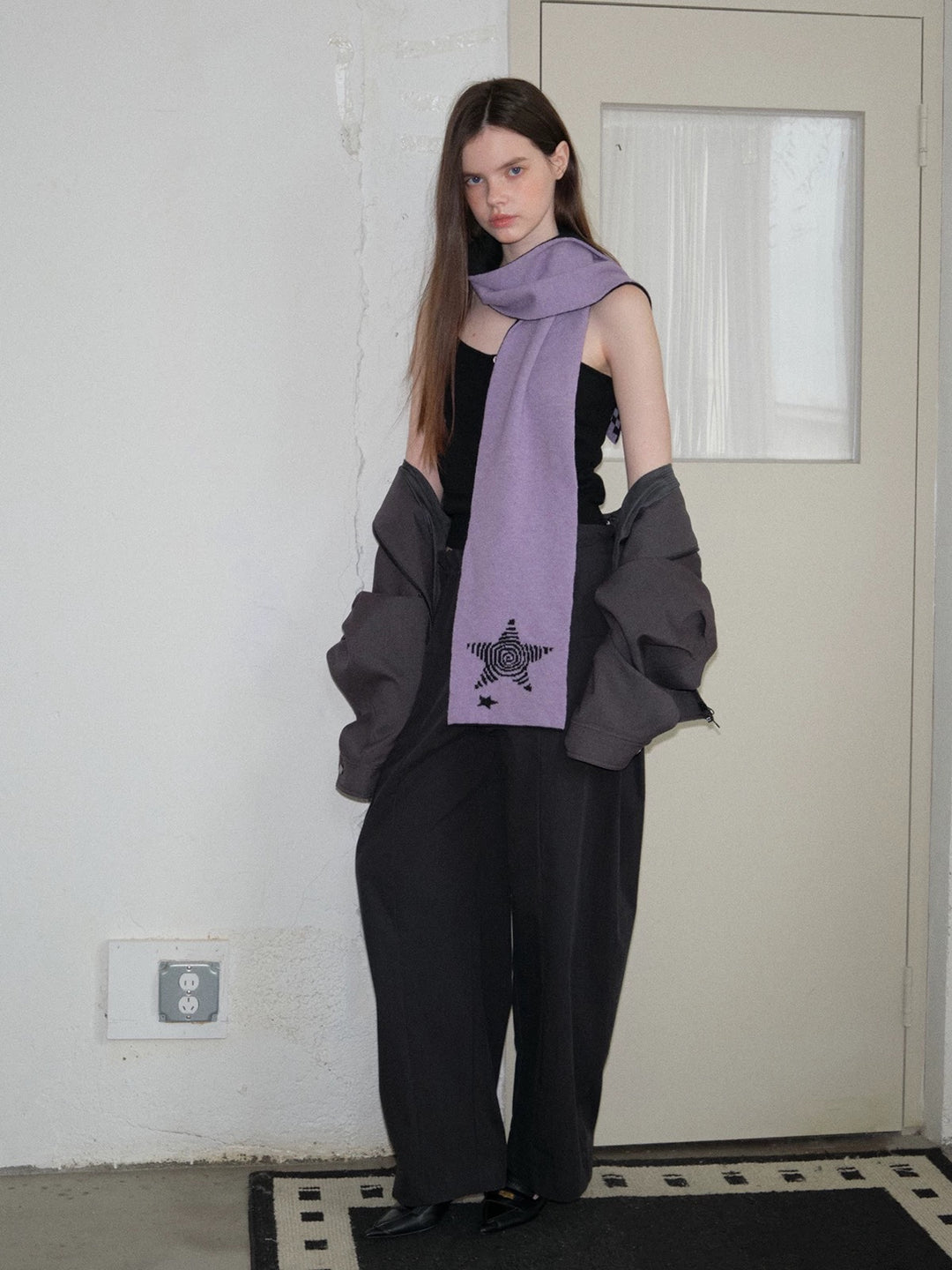 GuruGuruアートニットマフラー