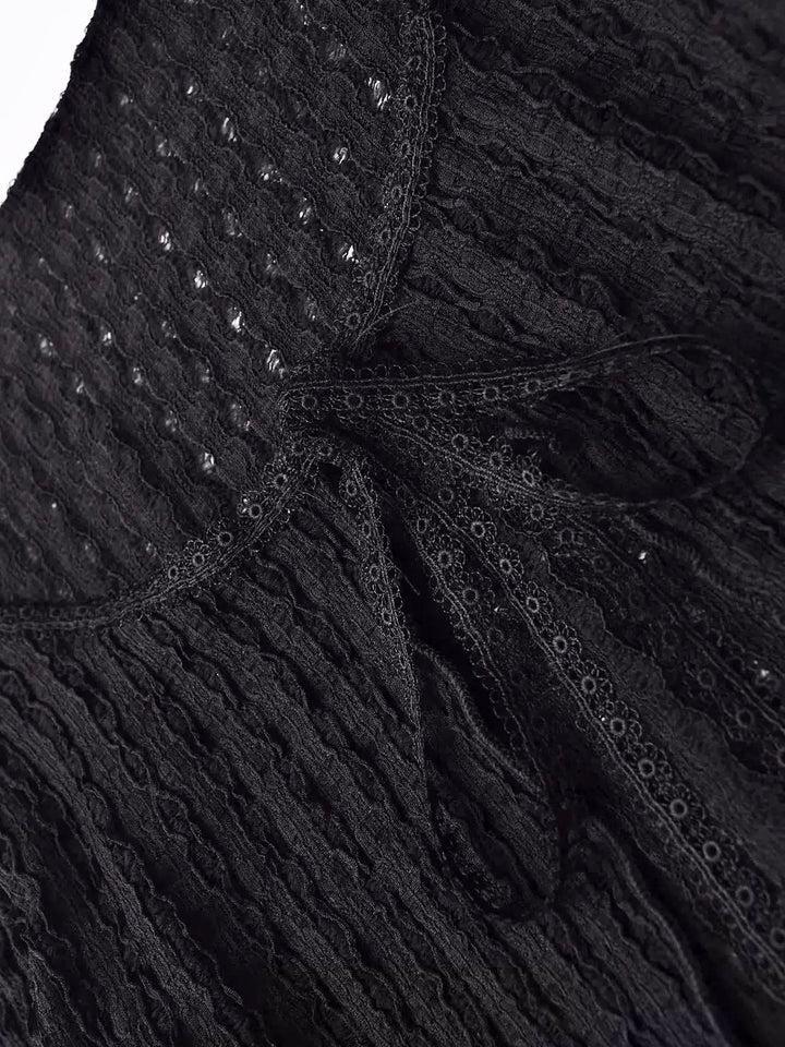 シアークレープリボンカーディガン