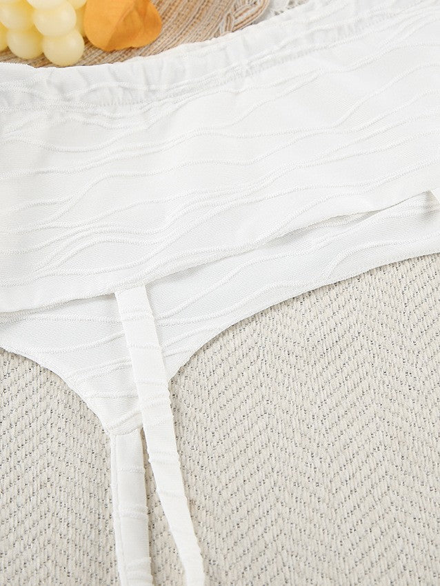 ウェーブテクスチャーブラトップショーツセットアップ