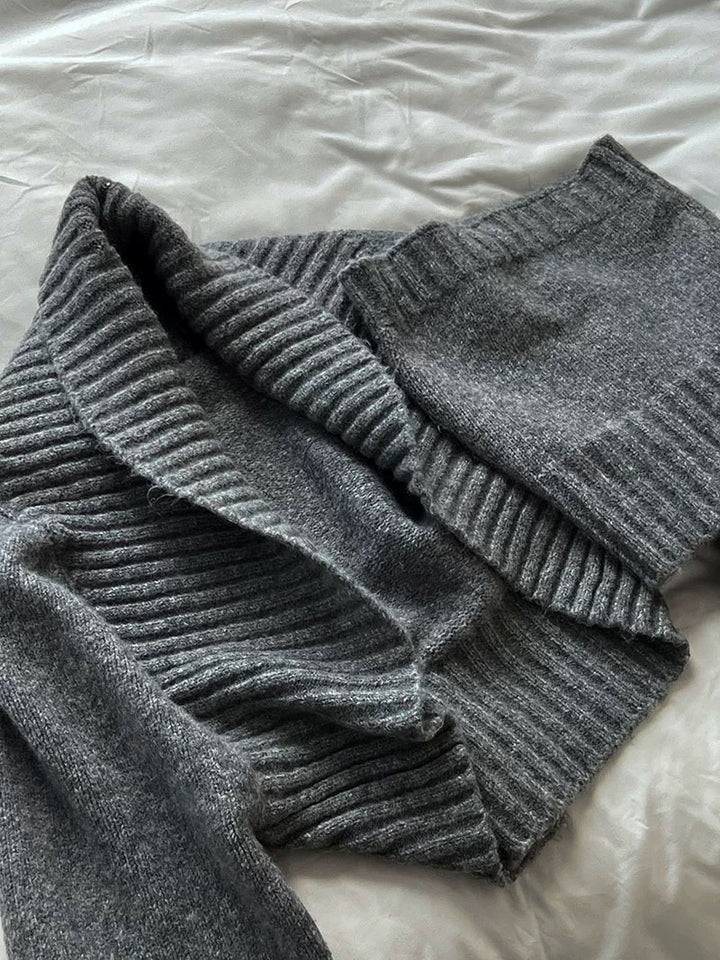 ウール混ニットボレロアンサンブル