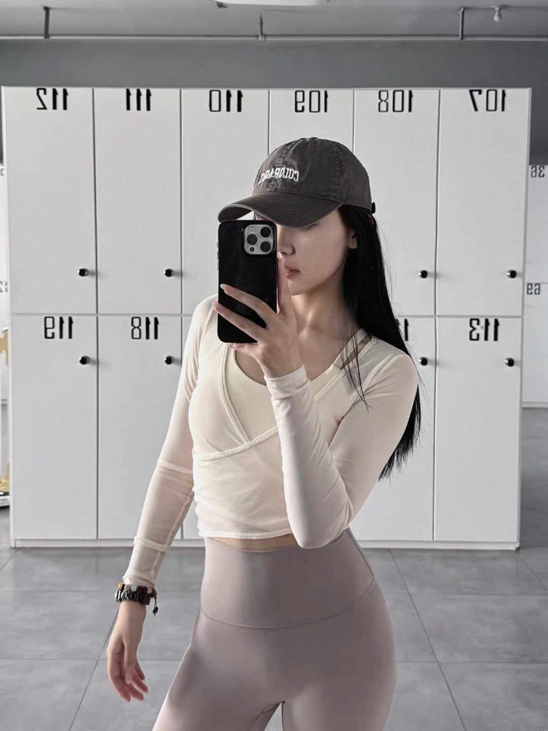 シアーカップイントップス＋フレアレギンスセット