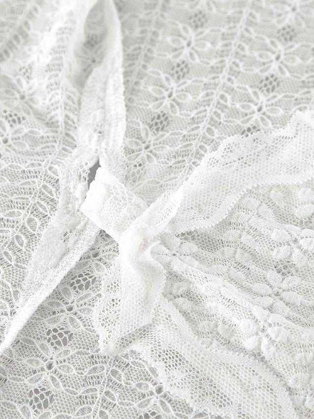 総レースカシュクールトップス