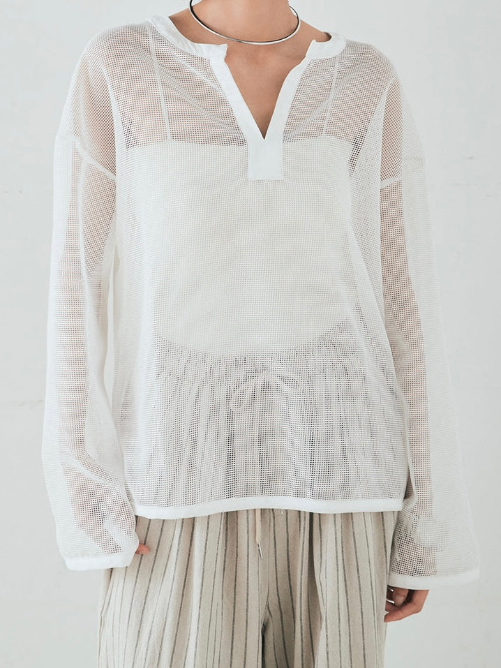 【Select 】メッシュカットソースキッパープルオーバー
