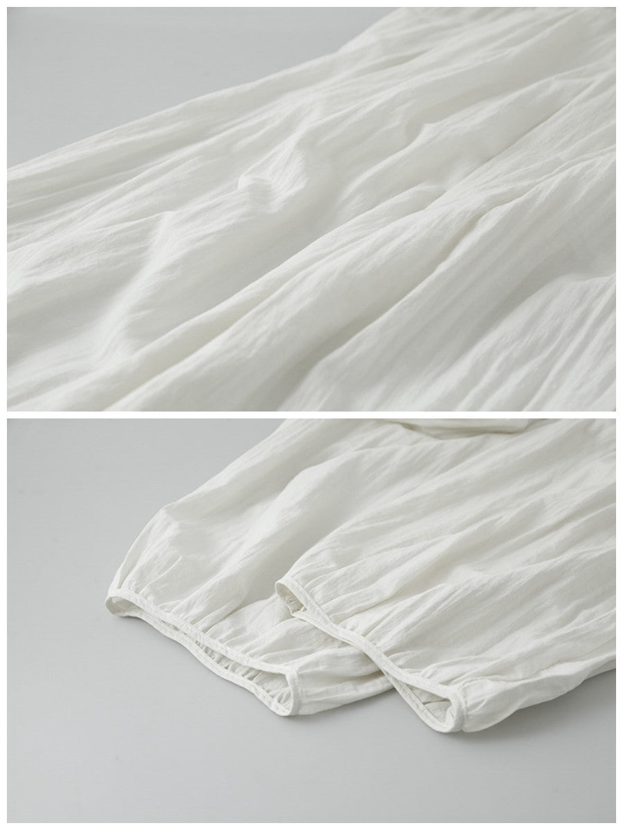 バンブーテクスチャーバルーンパンツ