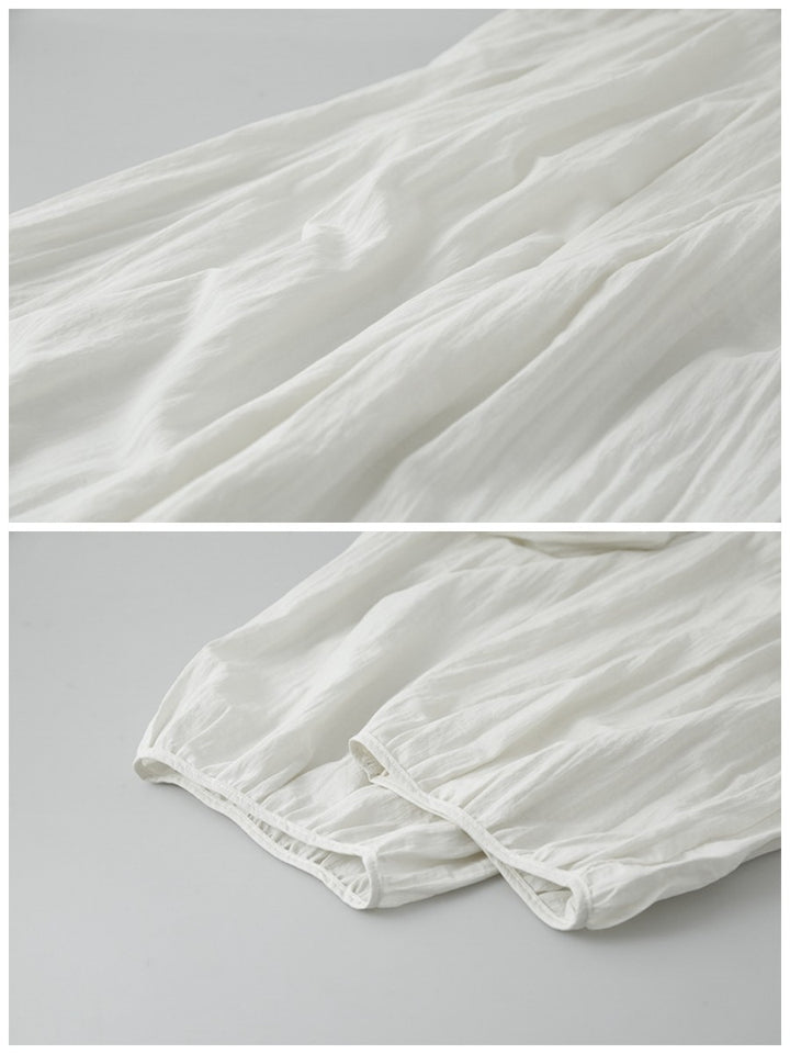 バンブーテクスチャーバルーンパンツ