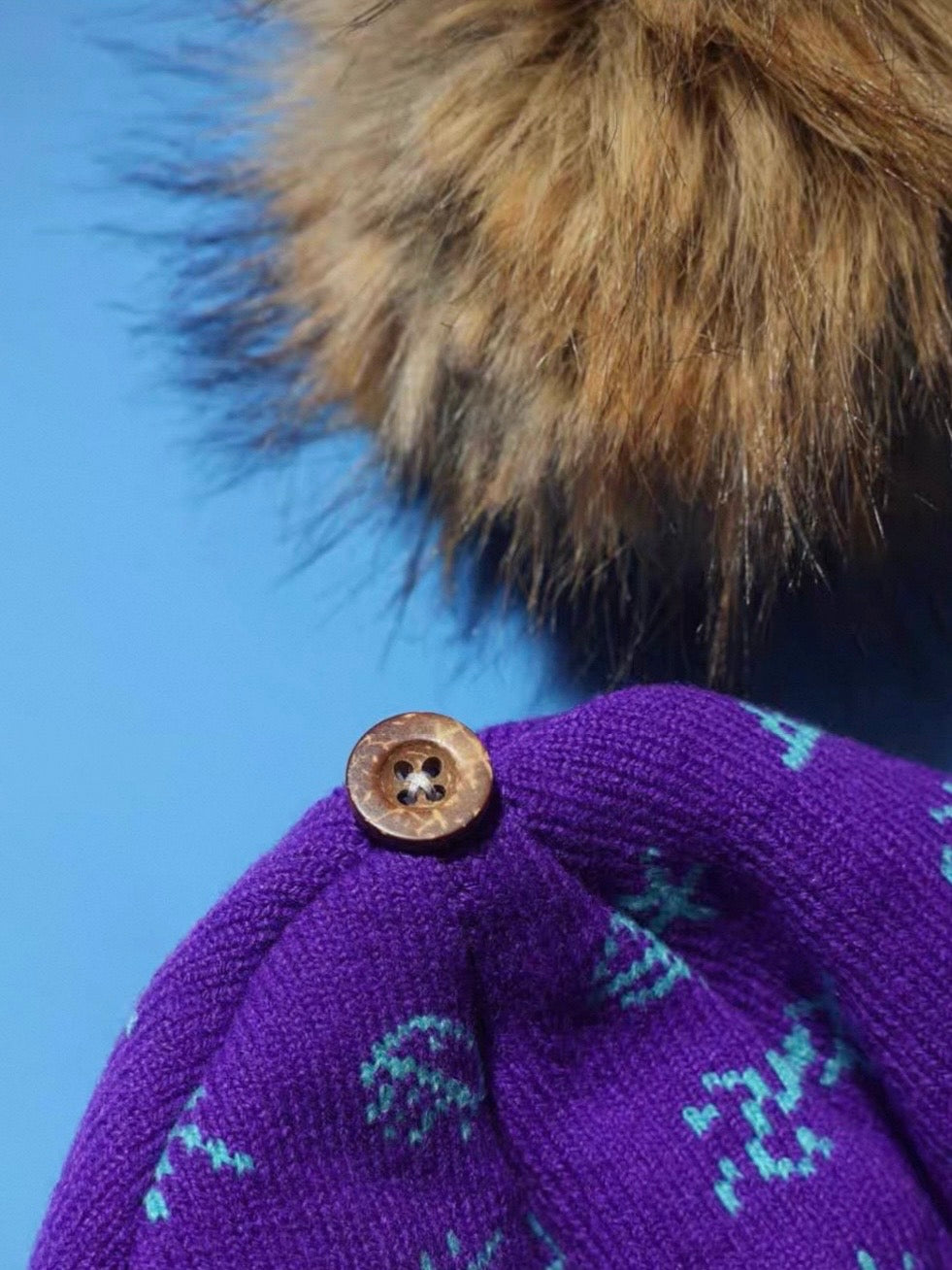 ニュアンスart pomponニットCap