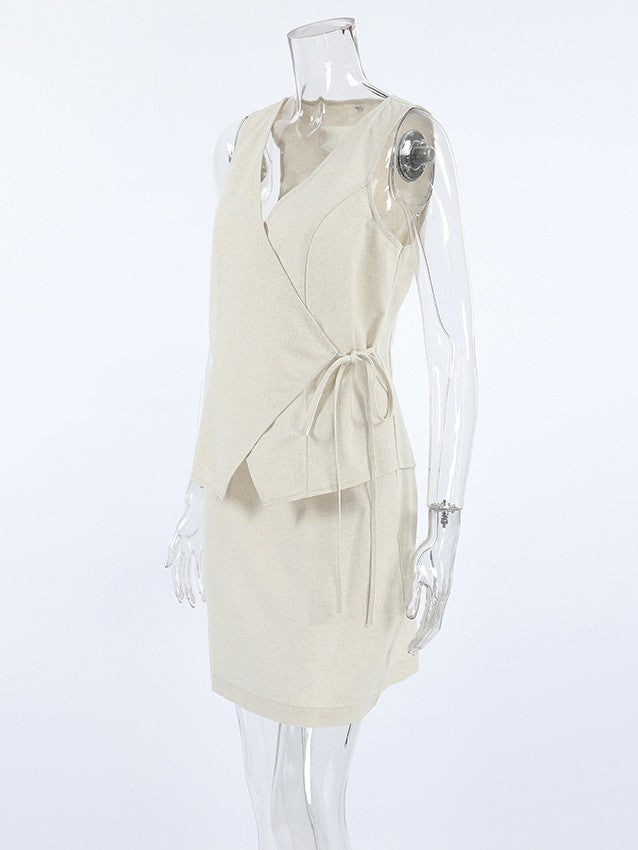 ラップベストミニスカートセット