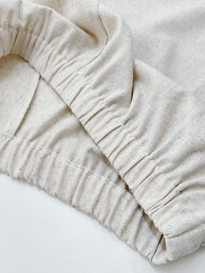 ナチュラルフリルレースアップブラウスショーツセット