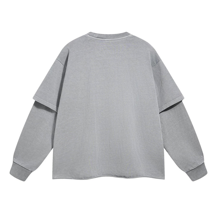 ヴィンテージライク12オンスレイヤードスリーブプルオーバー