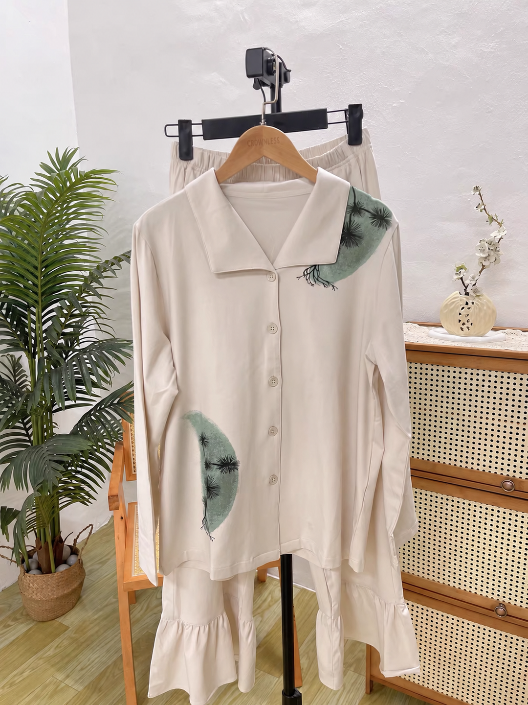 【wabi sabi】モダールコットンBONSAIフリルセットアップ