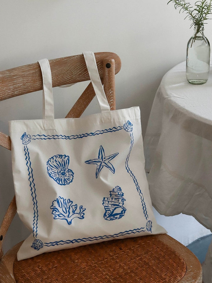 Coral Shell プリントトートバッグ