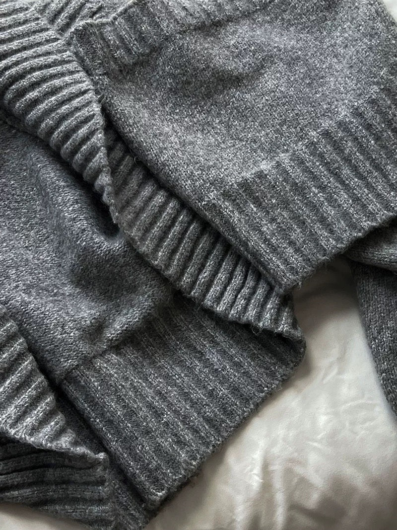 ウール混ニットボレロアンサンブル