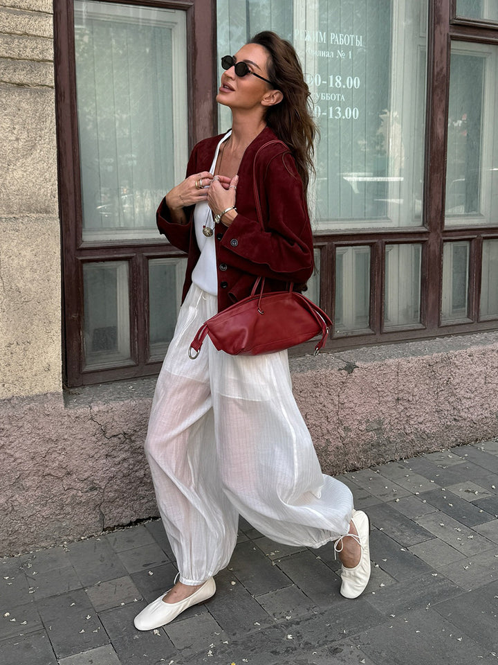 シアーエアリーバルーンパンツ