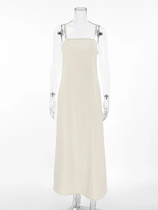 【アウトレット】(即納) コットンリネンAラインナチュラルワンピース