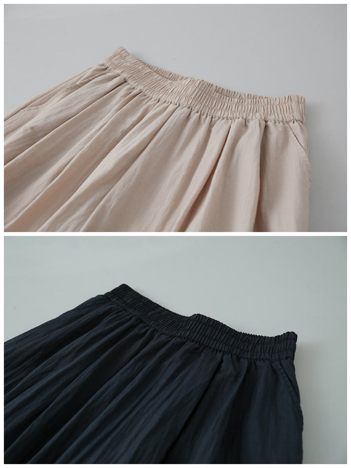バンブーテクスチャーバルーンパンツ