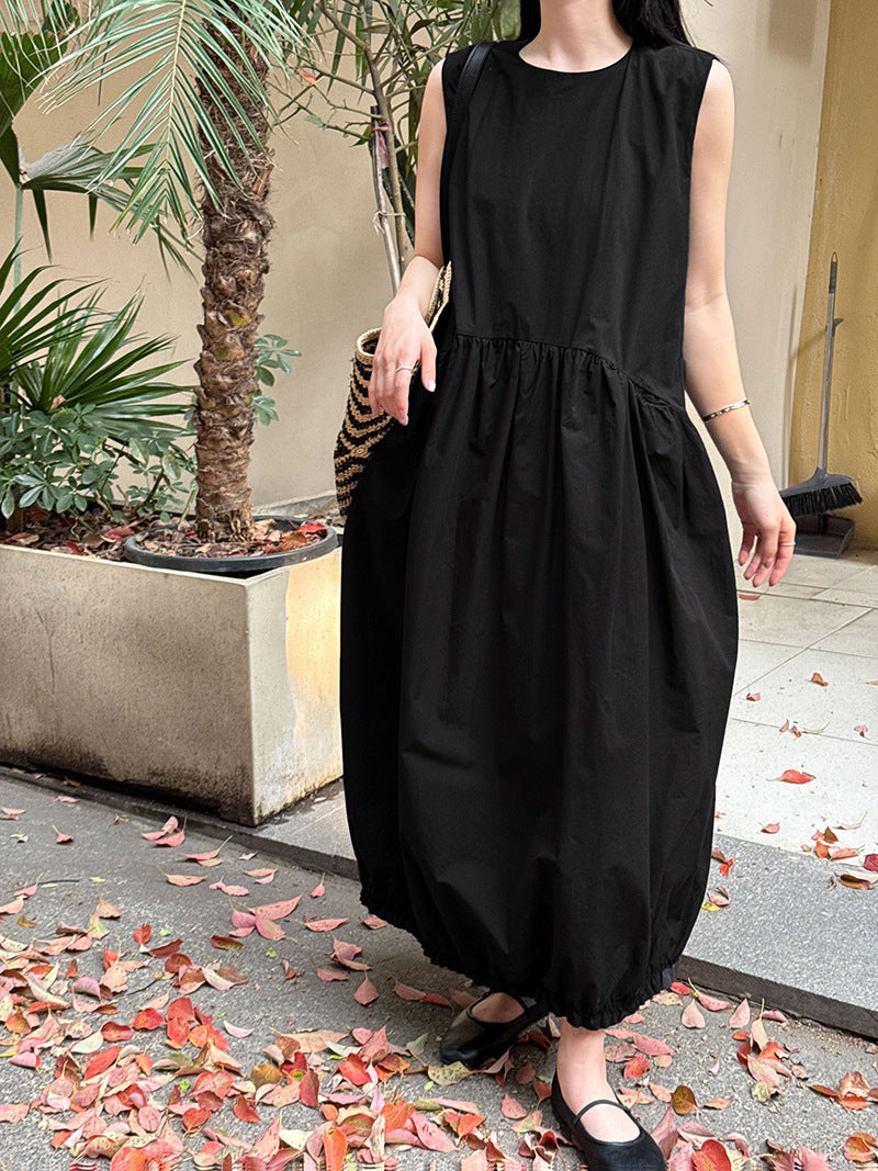 バルーンシルエットポケットワンピース