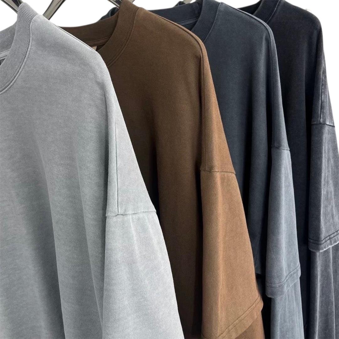 ヴィンテージライク12オンスレイヤードスリーブプルオーバー