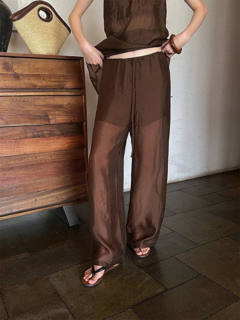 シアーリラックスパンツ